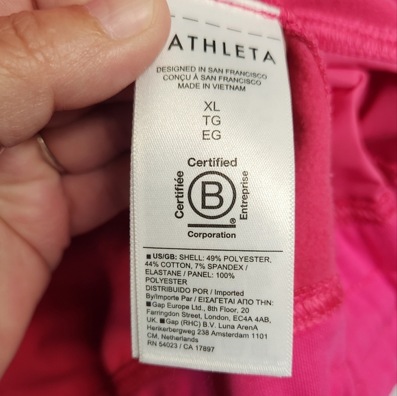 Athleta/ Pink Triumph Half Zip Pullover Jacket - Picture 4 of 9